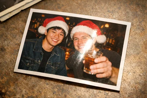 인쇄된 레트로 사진