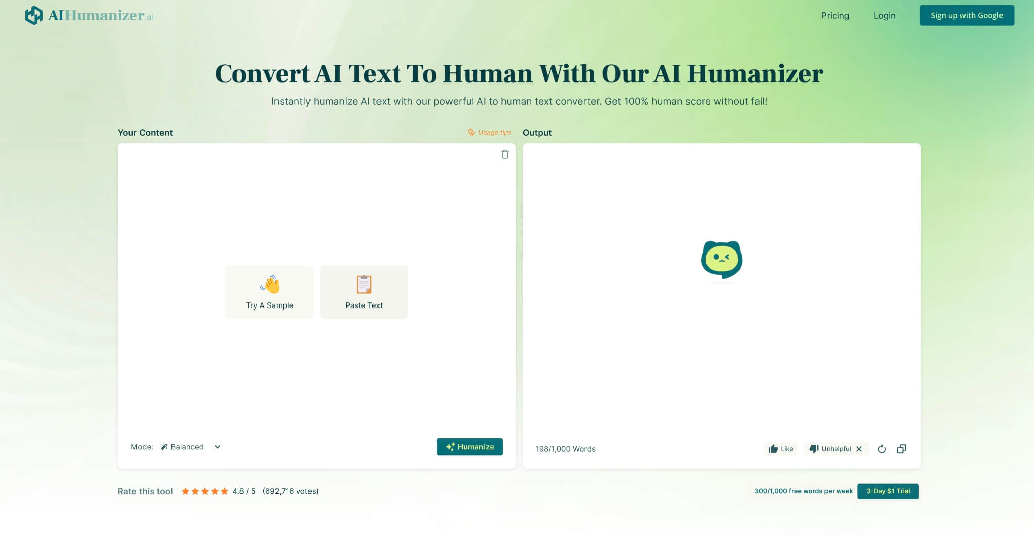 مُحَوِّل الذكاء الاصطناعي للبشر