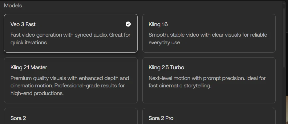 アートリストビデオモデル