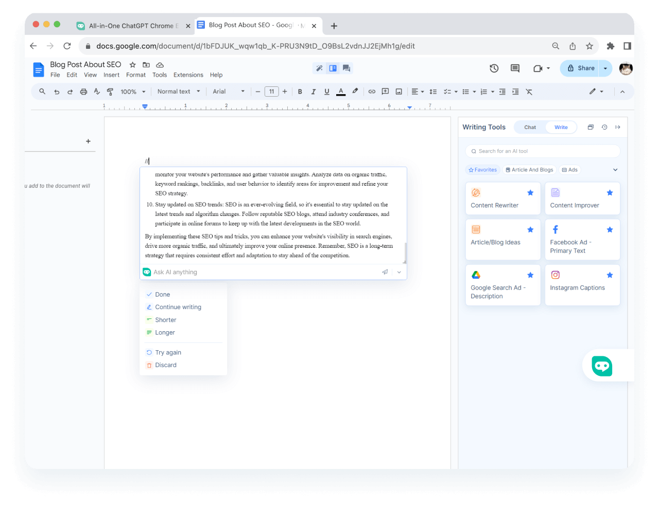Make Google Docs a <span class='text-[#00D3B6]'>Better Notion AI Alternative</span>