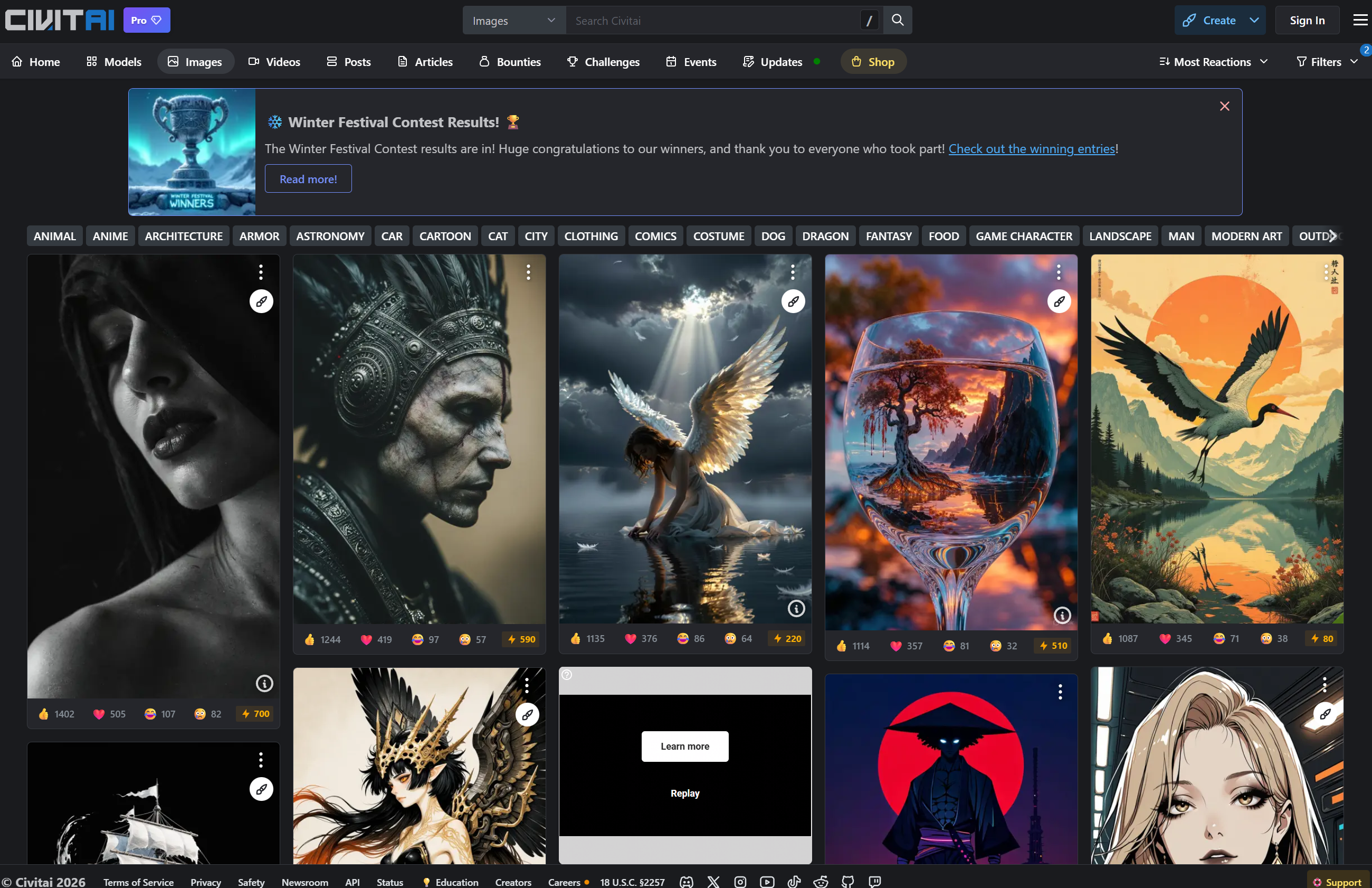 Civitai イラスト自動生成サイト