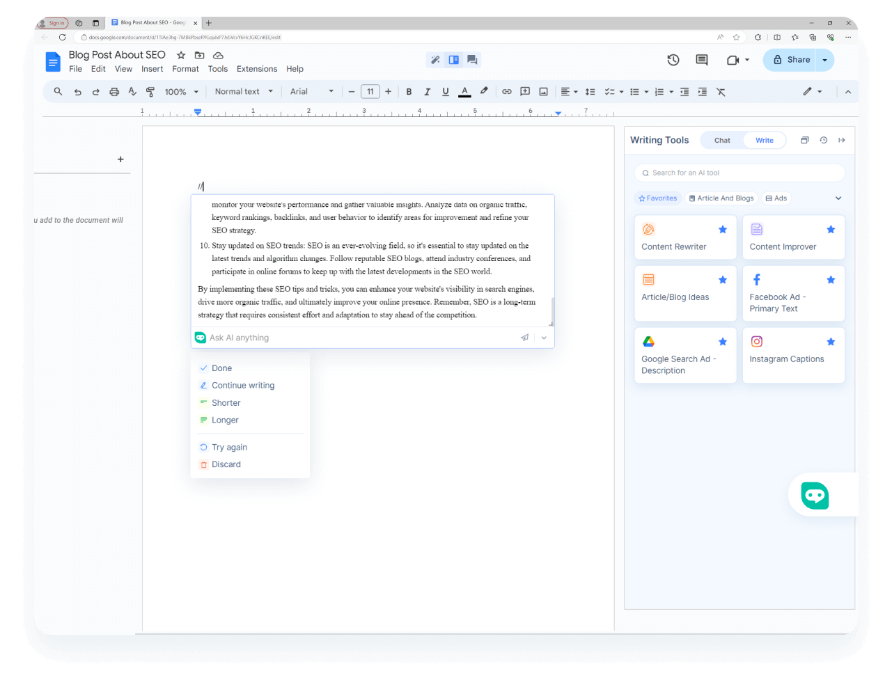 Transform Google Docs into a <span class='text-[#00D3B6]'>Superior Notion AI Alternative</span>