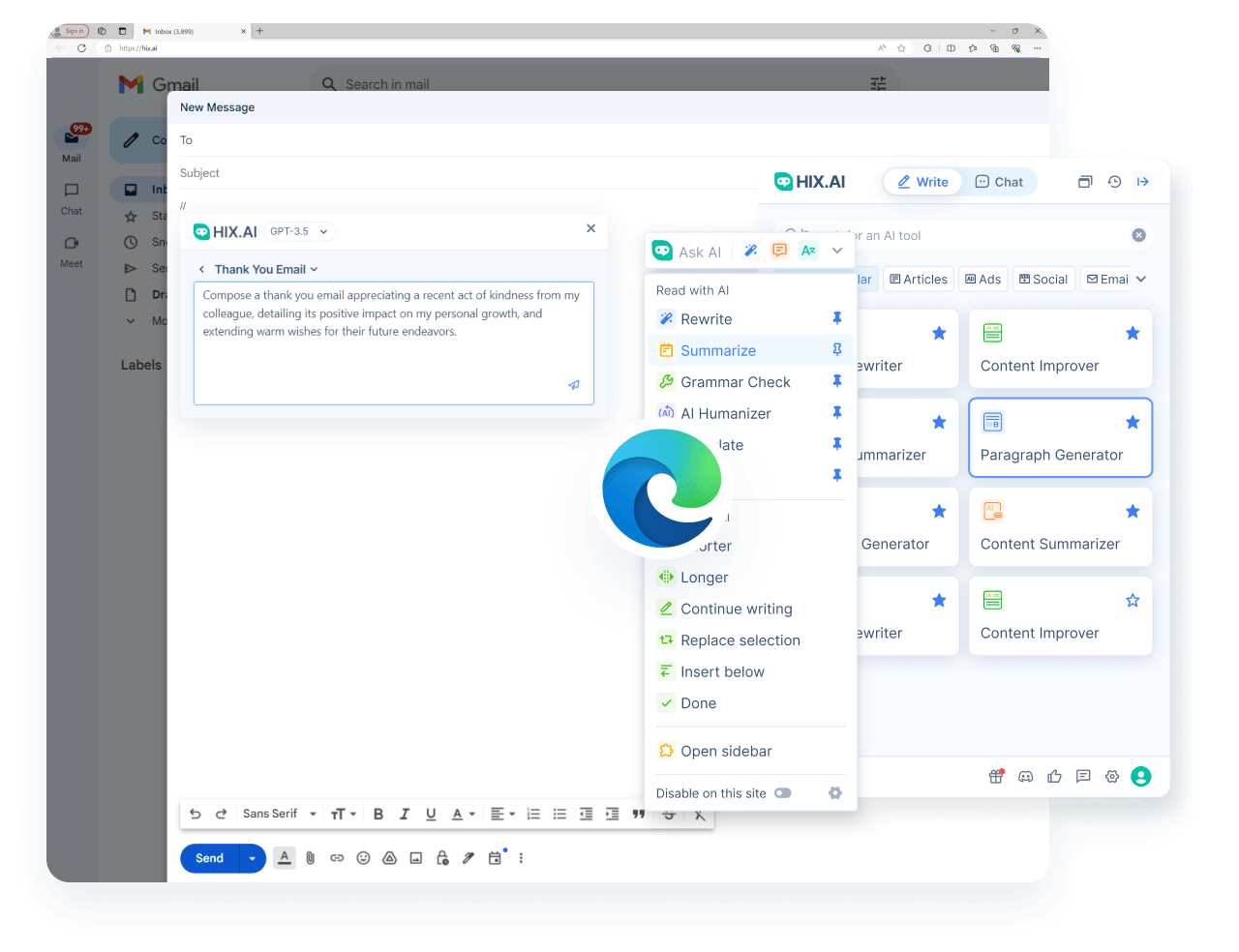 <span class='text-[#00D3B6]'>Enhance</span> Your Writing Speed on Edge