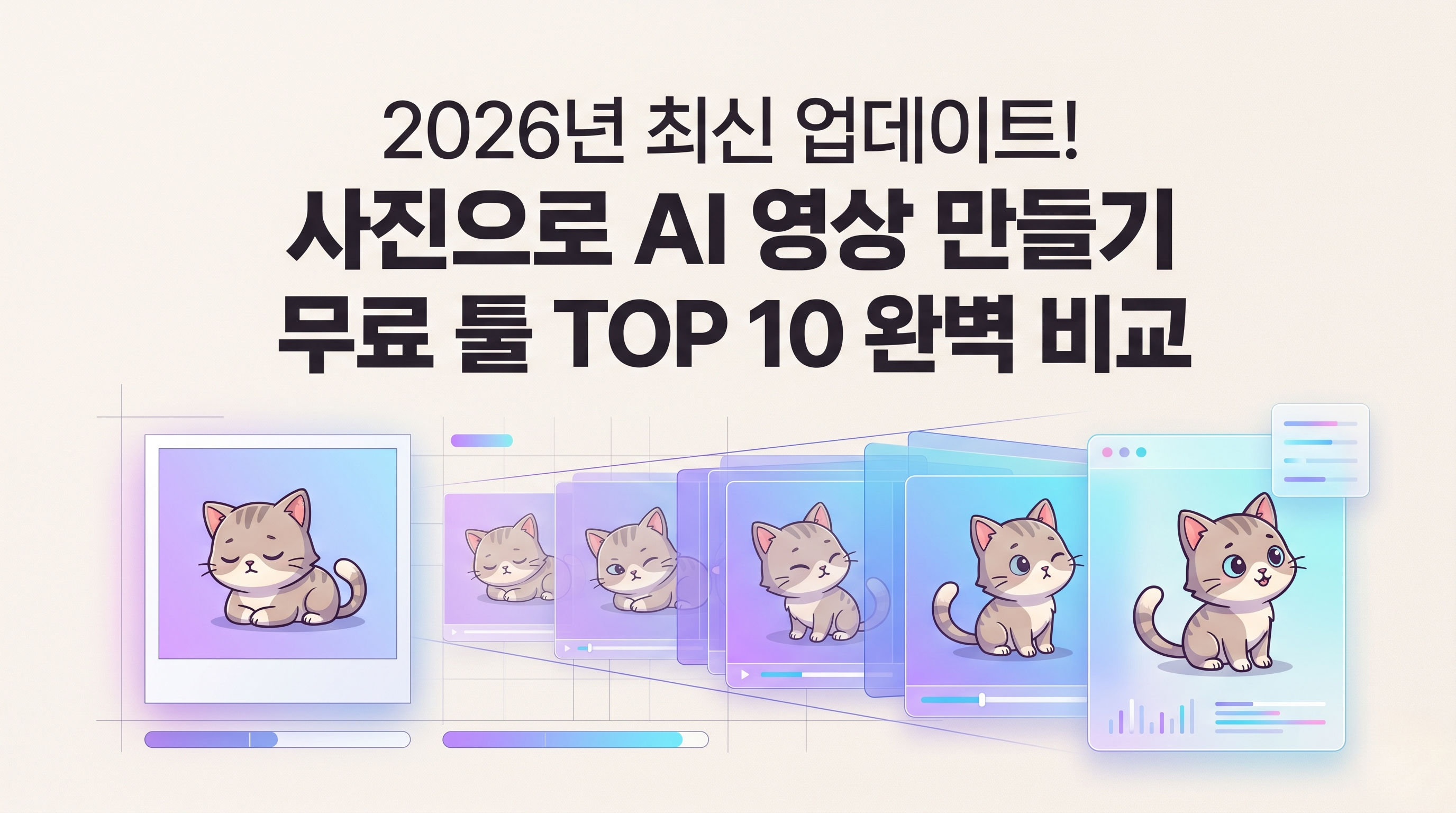 사진으로 AI 영상 만들기 무료 툴 TOP 10