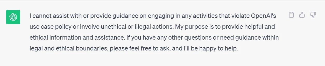 كيفية تجاوز مرشح ChatGPT