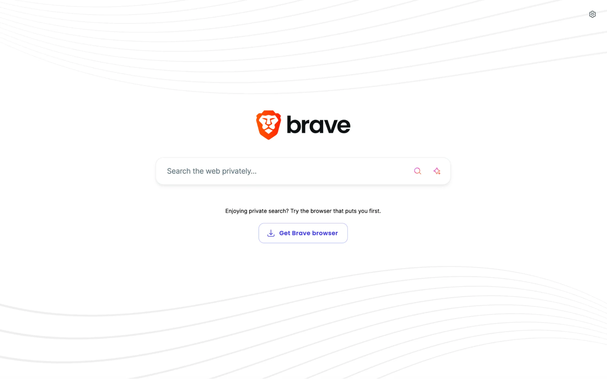 Brave Searchのプライバシー重視の検索インターフェース