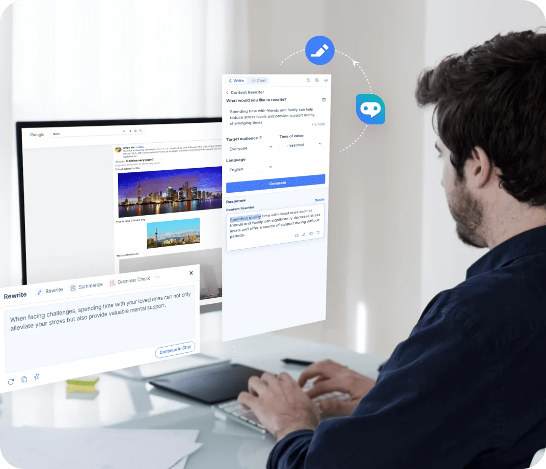 <span class='text-[#00D3B6]'>Quality Improved</span> Paraphrasing