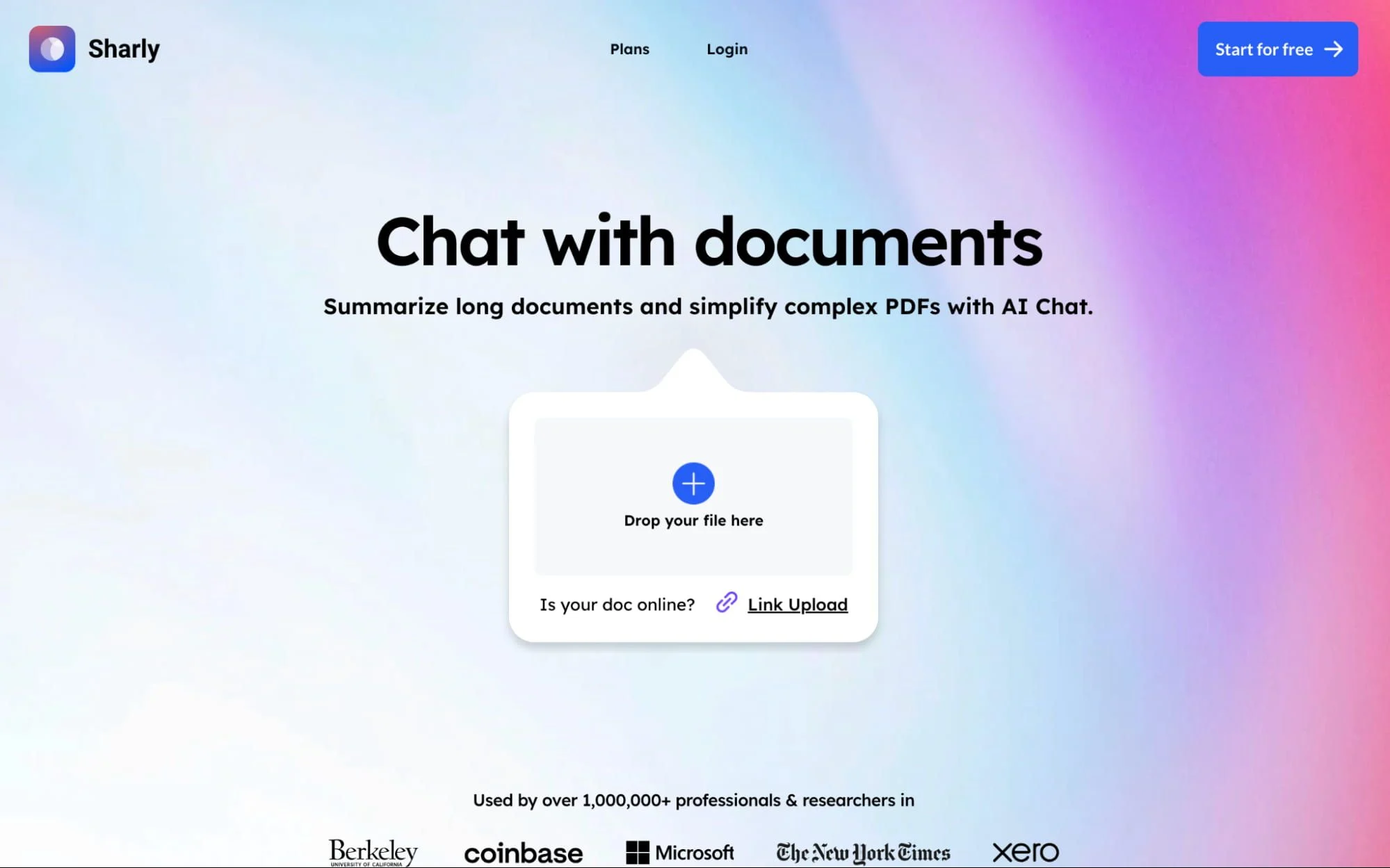 Sharlyのドキュメント解析インターフェース
