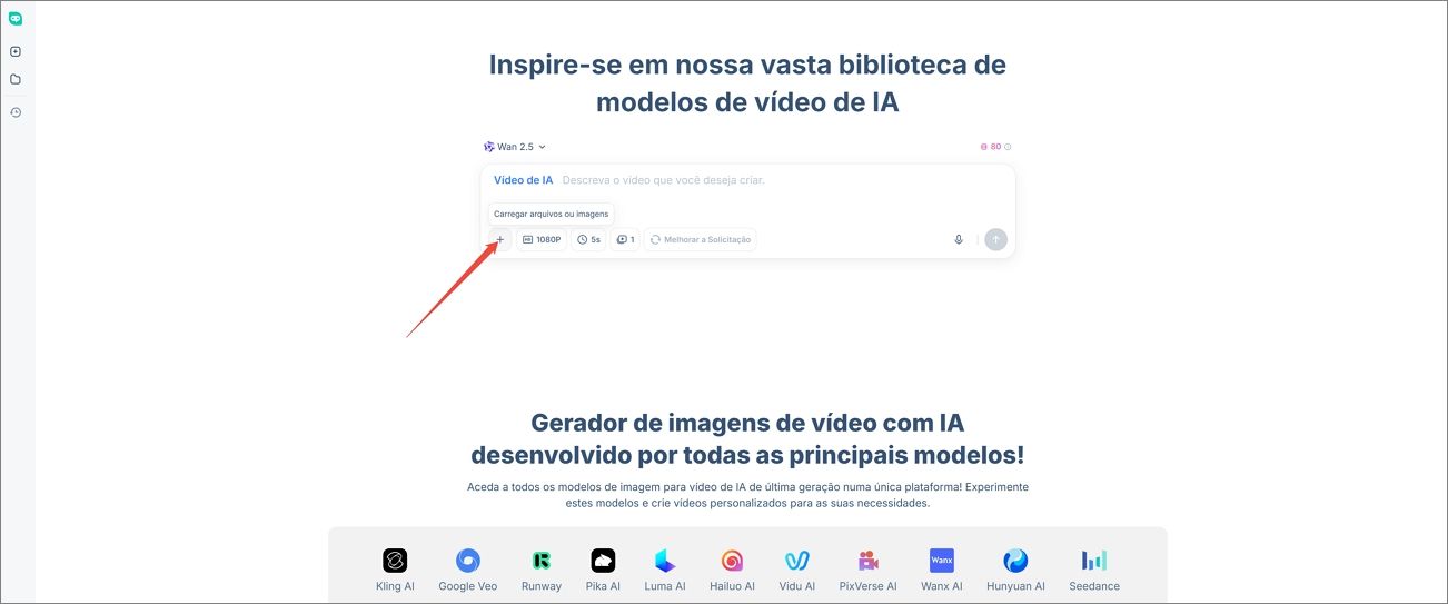 Upload uma imagem original