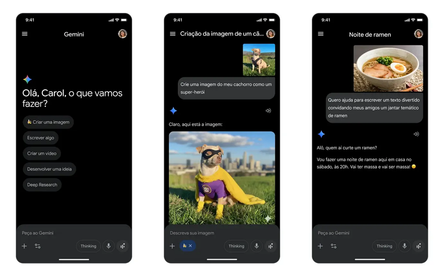 Usar o Google Gemini no celular